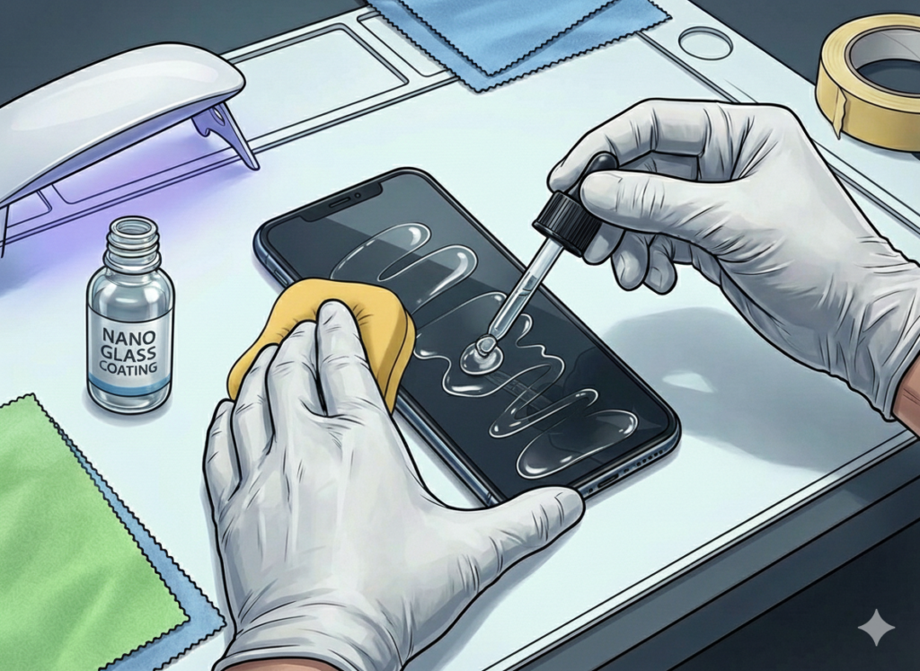 ガラスコーティング中